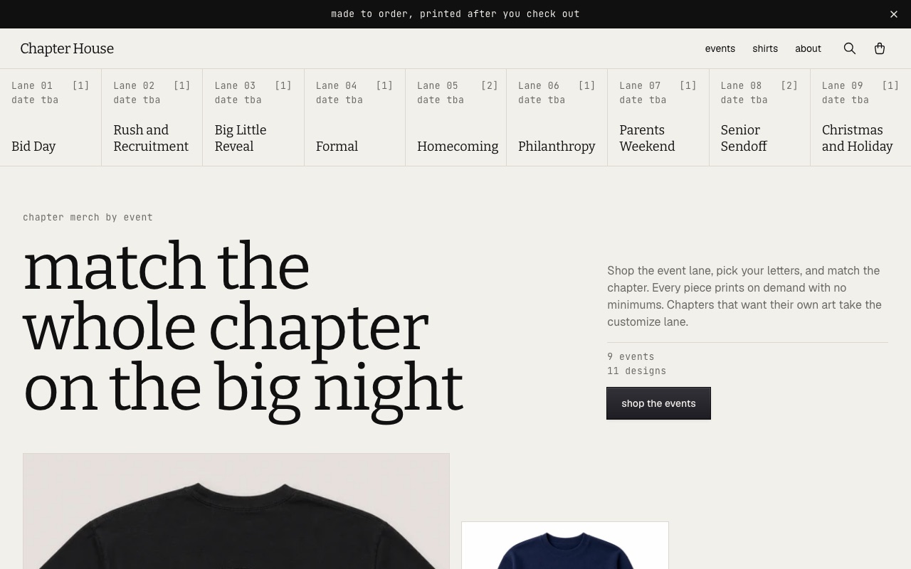 Chapter House template