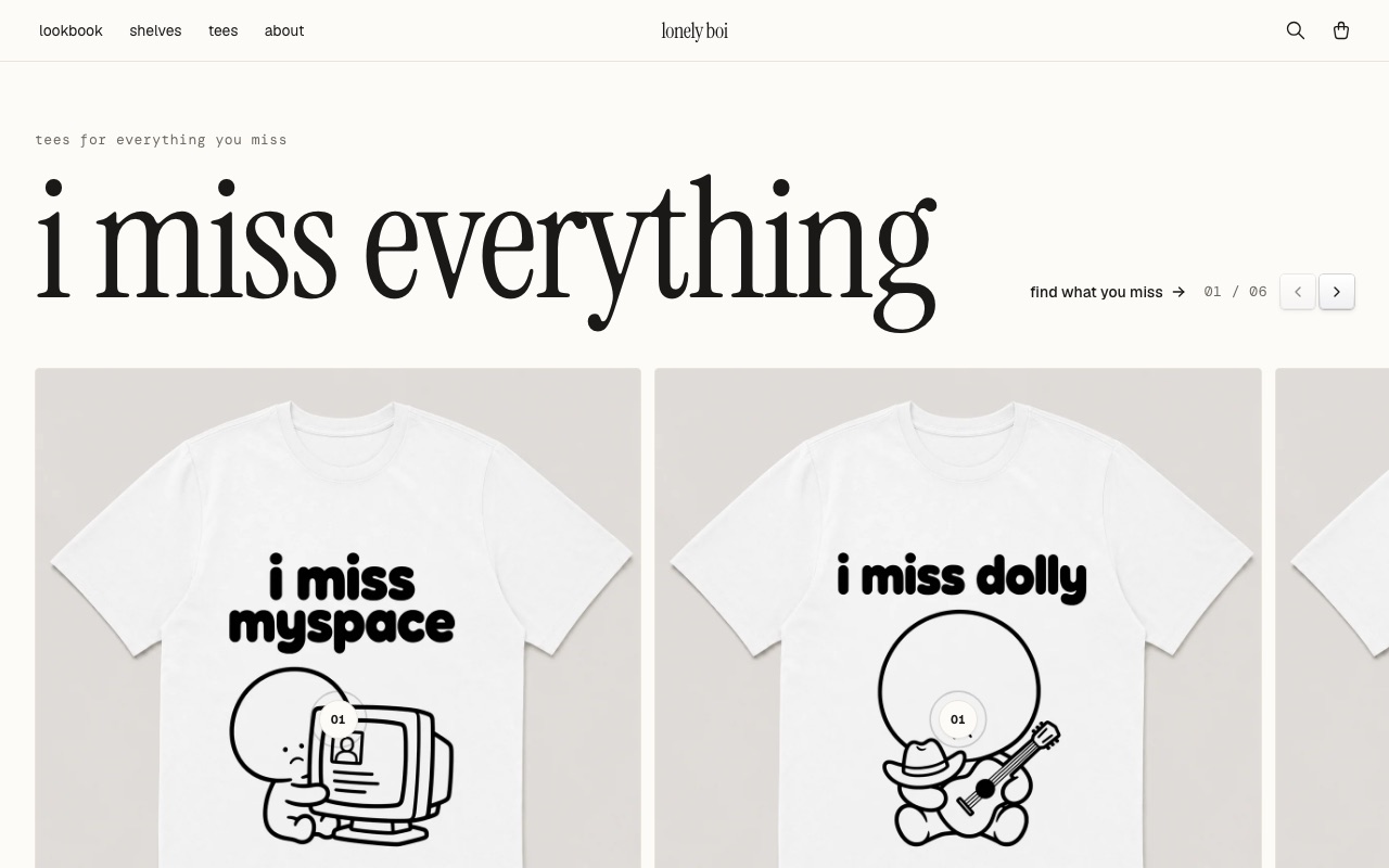 Lookbook (lonely boi) template